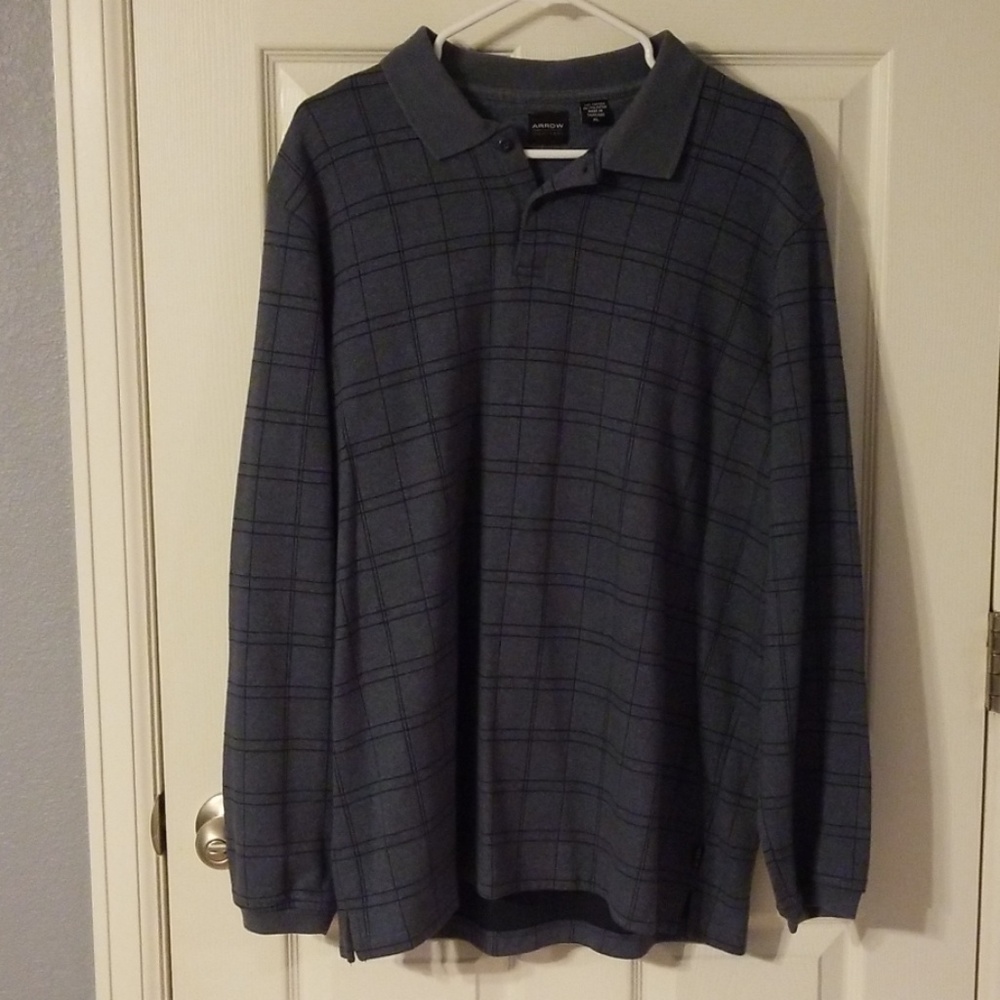 Men's Arrow Blue Collared Shirt